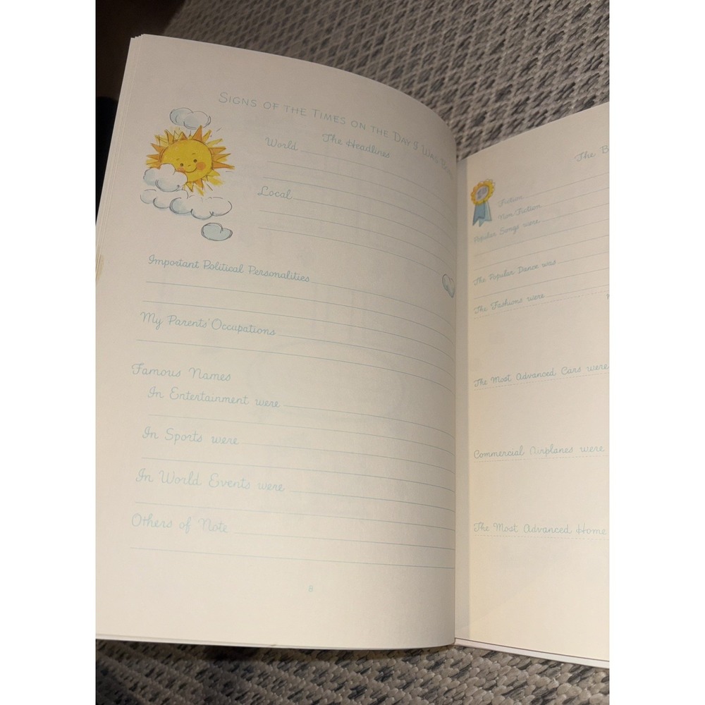 Vintage 1977 Baby Record Book "All My Life" Memory Keepsake C.R Gibson Unused - Picture 4 of 13
